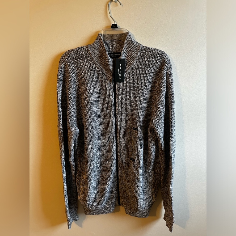 NWT Kenneth Cole Zip-Up Sweater